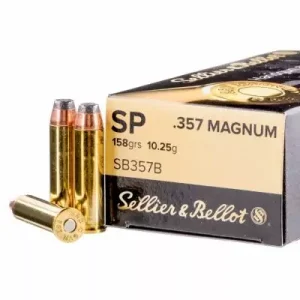 BALA CAL.357 SELLIER BELLOT 158GRS