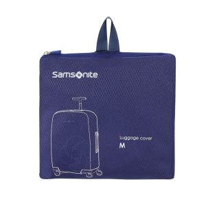Accesorio de viaje GLOBAL TA Foldable Luggage Cover M Midnight Blue