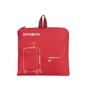 Accesorio de viaje GLOBAL TA Foldable Luggage Cover M Red