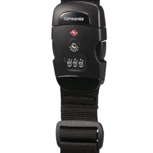 Accesorio de viaje GLOBAL TA Luggage Strap/Tsa Lock Black