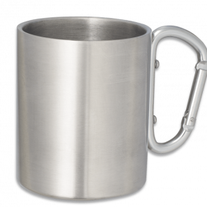 VASO METALICO CON MOSQUETON