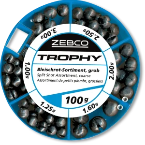 SURTIDO DE PLOMOS VARIADOS 100GR ZEBCO TROPHY