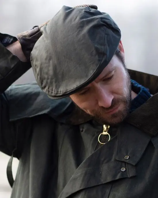 GORRO WAX BELTON FLAT CAP OLIVE - Imagen 4