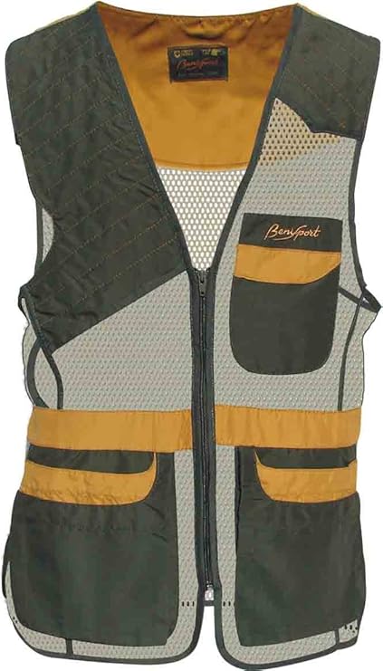 CHALECO TIRO BENISPORT 321 VERDE Y BLANCO - Imagen 2