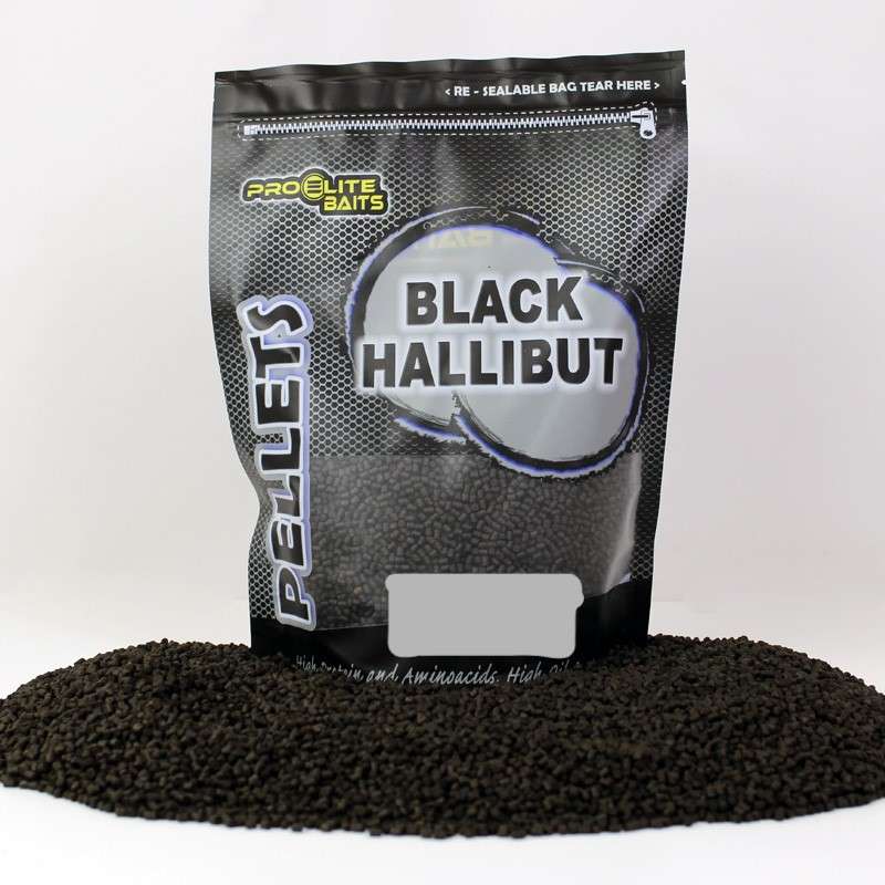 PELLETS BLACK HALLIBUT 900GR PRO ELITE BAITS - Imagen 2
