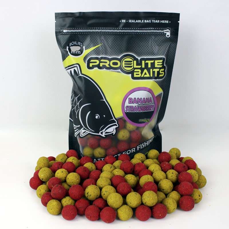 BOILIES BANANA & FRESA 800GR PROELITE BAITS - Imagen 2