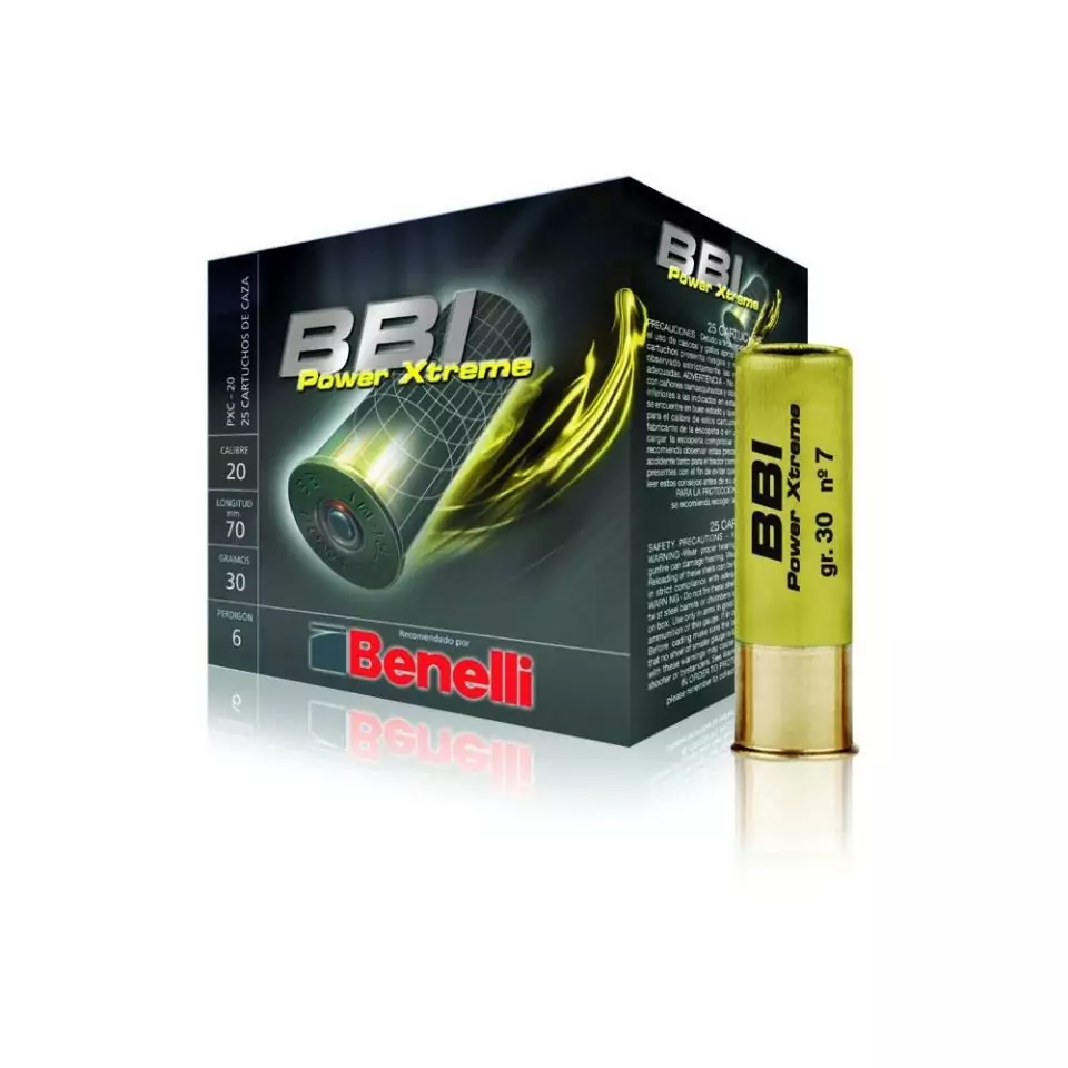 CARTUCHOS DE CAZA BBI CAL.20 30G-7