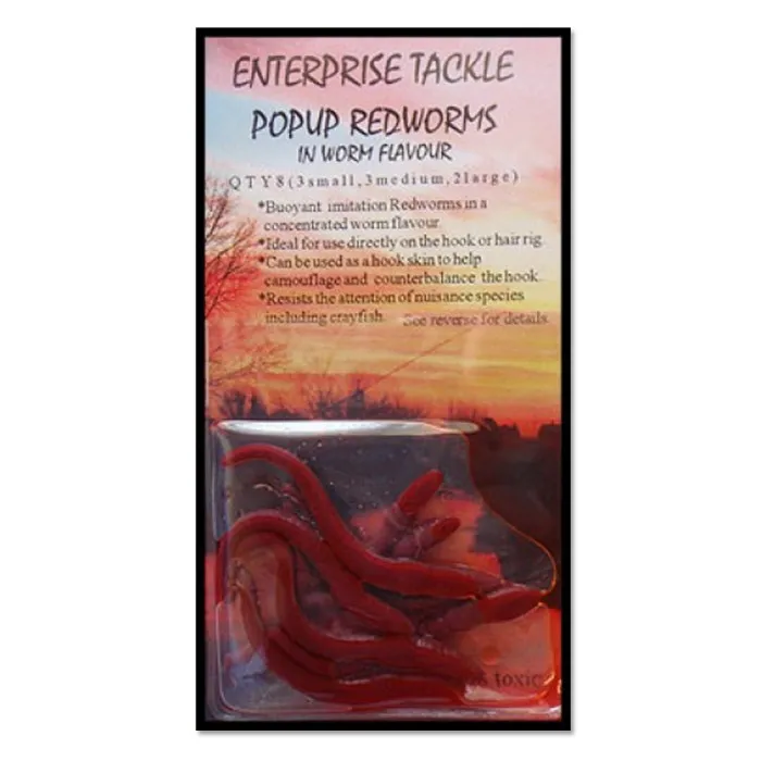 IMITACION ENTERPRISETACKLE POPUP LOMBRIZ ROJA - Imagen 2