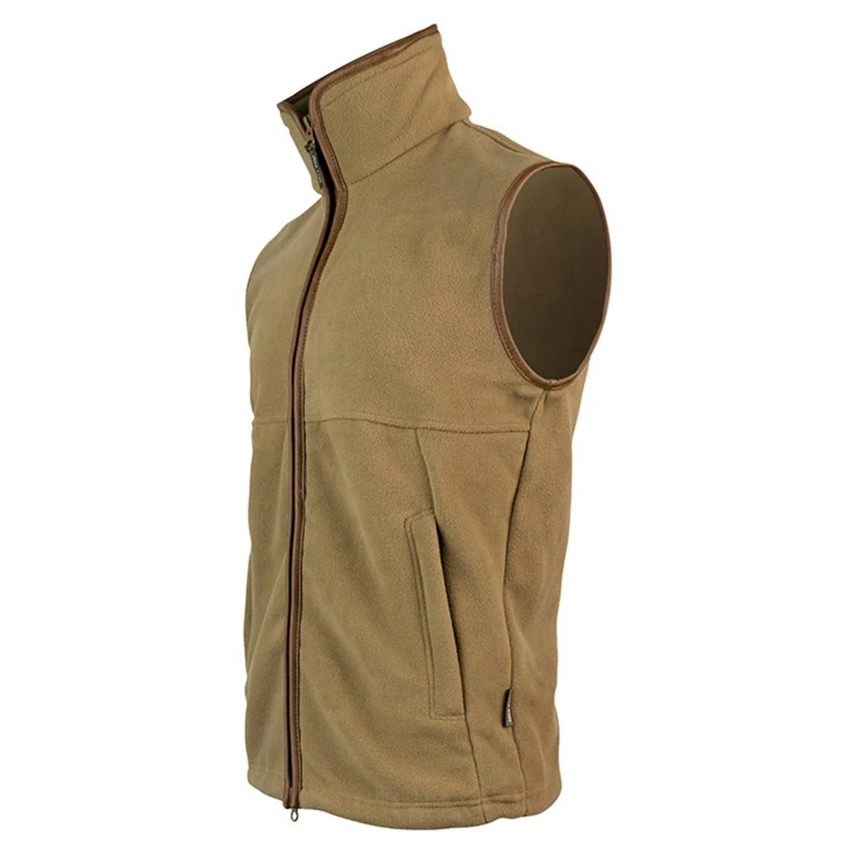 CHALECO SIN MANGAS FLEECE GILET BARLEY CAMEL - Imagen 3
