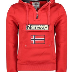Sudadera Geographical Norway Gymclass Rojo 054