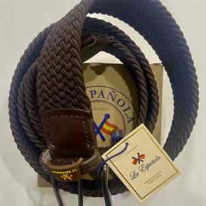 La Española Cinturón Trenzado Marrón