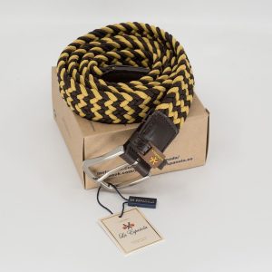 La Española Cinturón Trenzado Mostaza