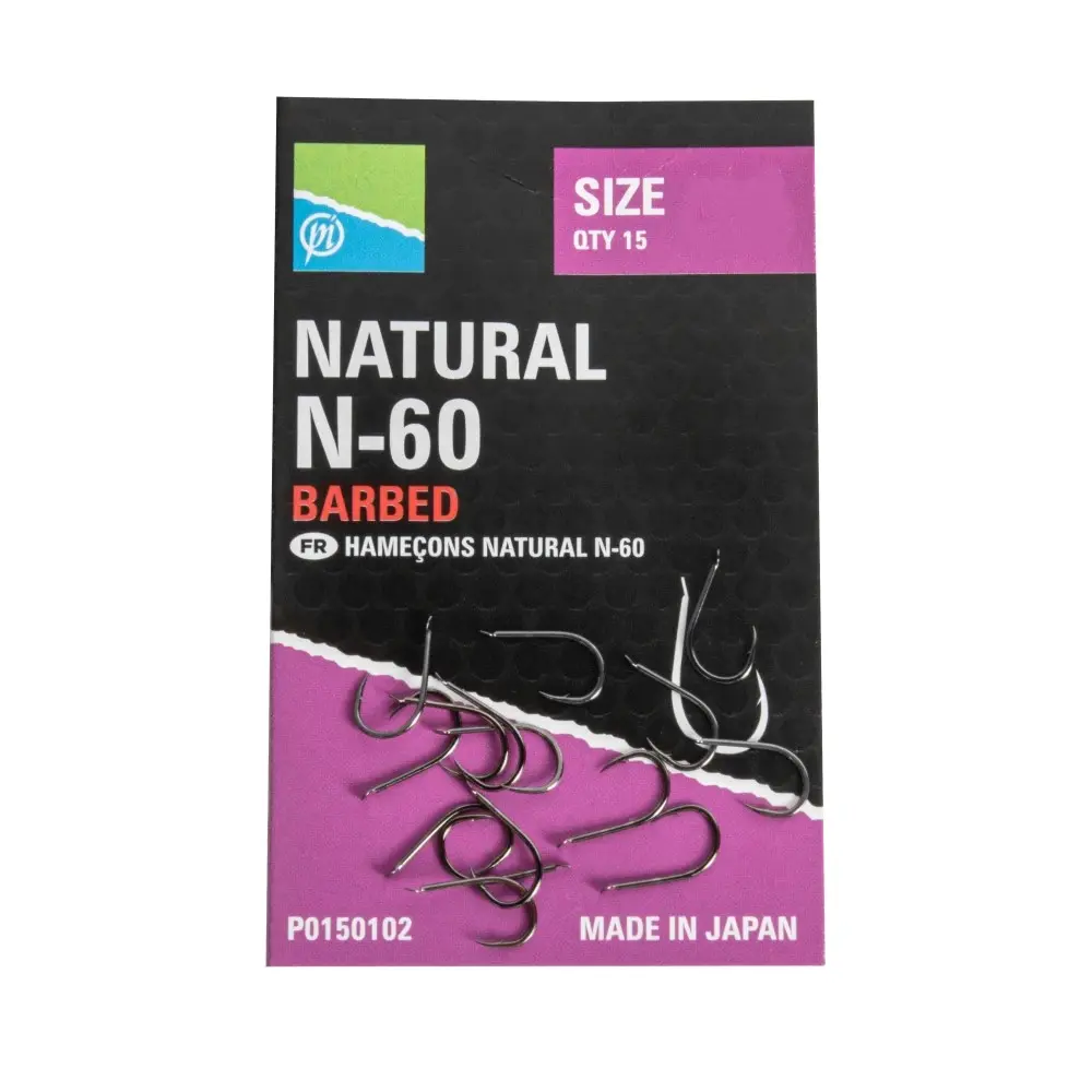 ANZUELOS PRESTON NATURAL N-60