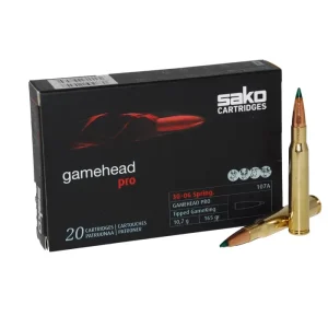 BALA SAKO 30-06 165 GAMEHEAD PRO ( PUNTA VERDE)