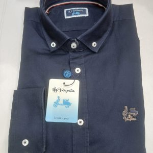 Camisa La Vespita 6346 Azul Marino