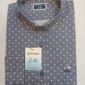 Camisa La Vespita 6387 Azul