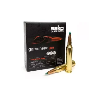 BALA SAKO 7MM 165 GAMEHEAD PRO (PUNTA VERDE)