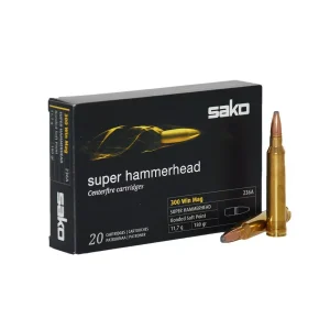 BALA SAKO 300WN 180GR SUPER HAMMERHEAD