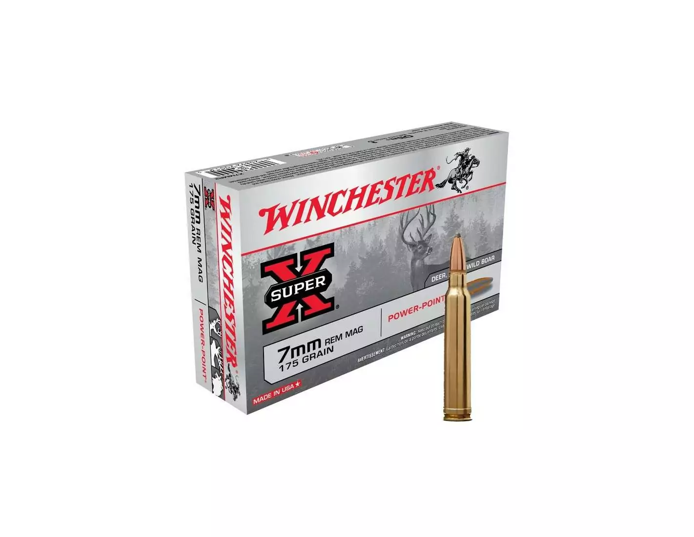 BALA WINCHESTER 7MM POWER-POINT 175GR PLOMO