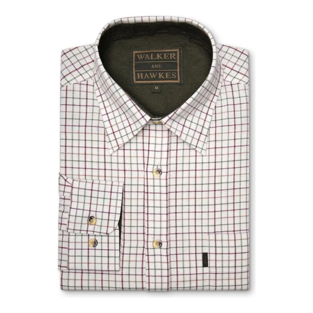 CAMISA 100% ALGODON BROCTON WINE WALKER & HAWKES - Imagen 3