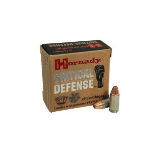 BALA 9MM LUGER 115GR FTX CRITICAL DEFENSE HORNADY