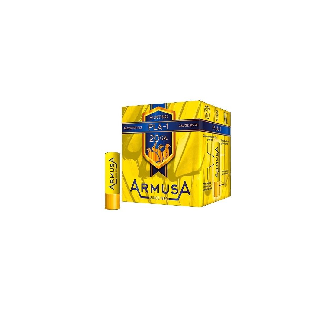 CARTUCHO 26GR. PLA-1 ARMUSA CAL.20