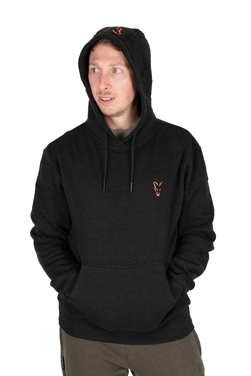 FOX COLLECTION HOODY BLACK/ORANGE - Imagen 5