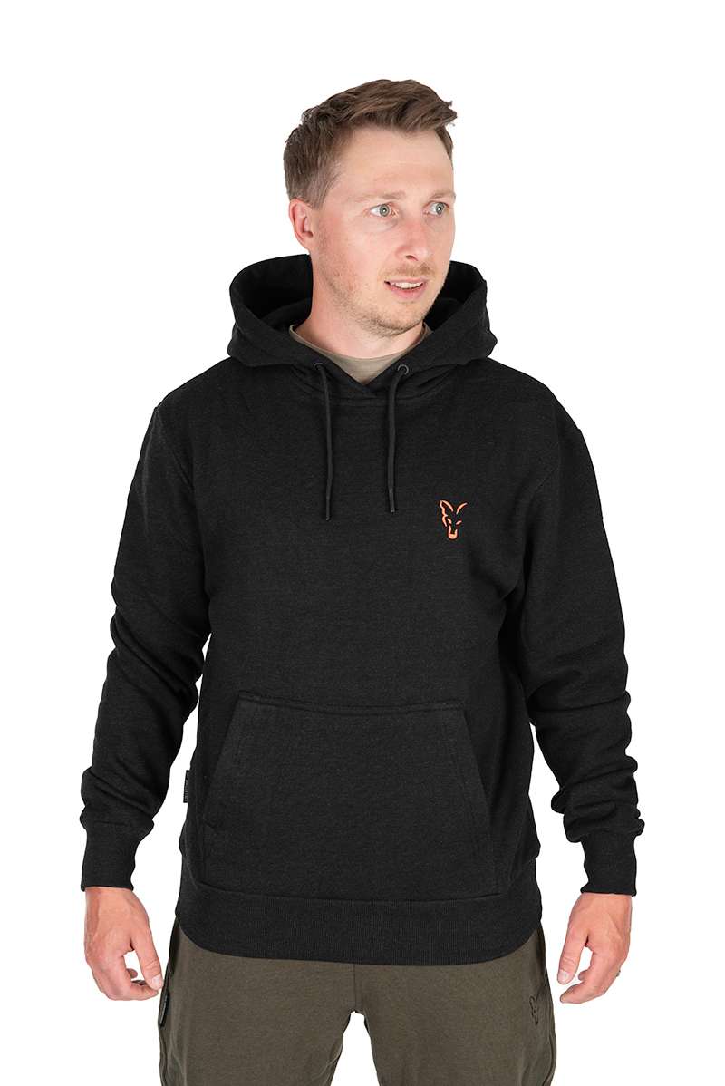 FOX COLLECTION HOODY BLACK/ORANGE - Imagen 2