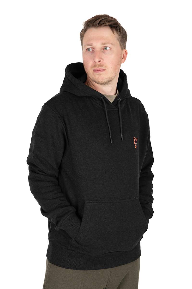FOX COLLECTION HOODY BLACK/ORANGE - Imagen 4