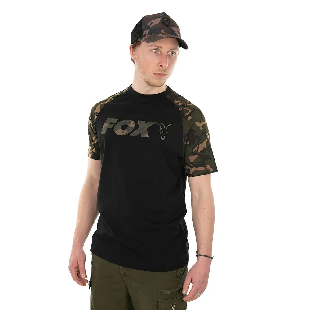 CAMISETA FOX BLACK/CAMO RAGLAN