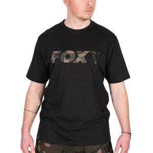 CAMISETA FOX NEGRA LOGO CAMO