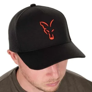 GORRA FOX NEGRA/NARANJA BASEBALL