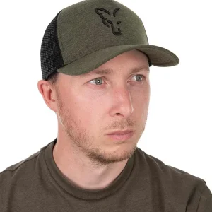 GORRA FOX VERDE/NEGRO REJILLA