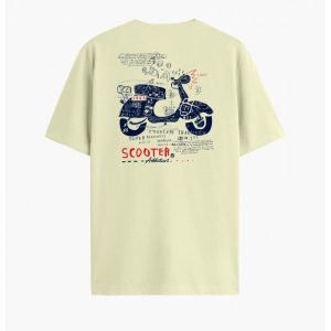 Camiseta Scooter Amarillo Boceto