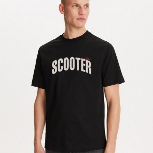 Camiseta Scooter Negro Curved