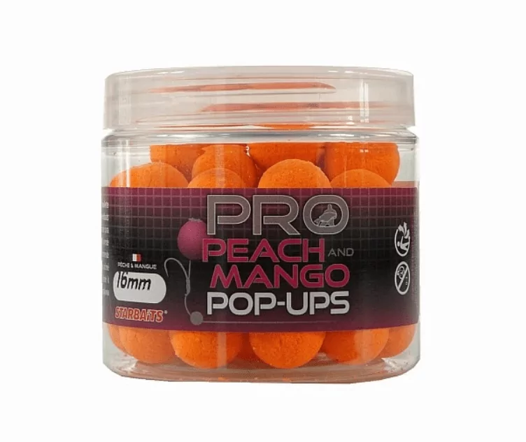 BOILIE POP UP PEACH MANGO 16MM 50GR STARBAITS - Imagen 2