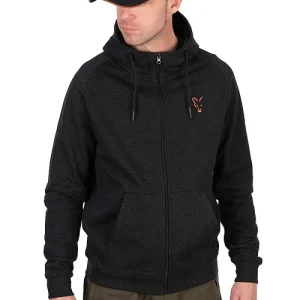 SUDADERA FOX COLLECTION LW HOODY NEGRA/NARANJA