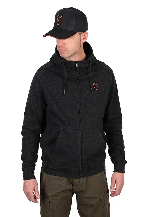 SUDADERA FOX COLLECTION LW HOODY NEGRA/NARANJA