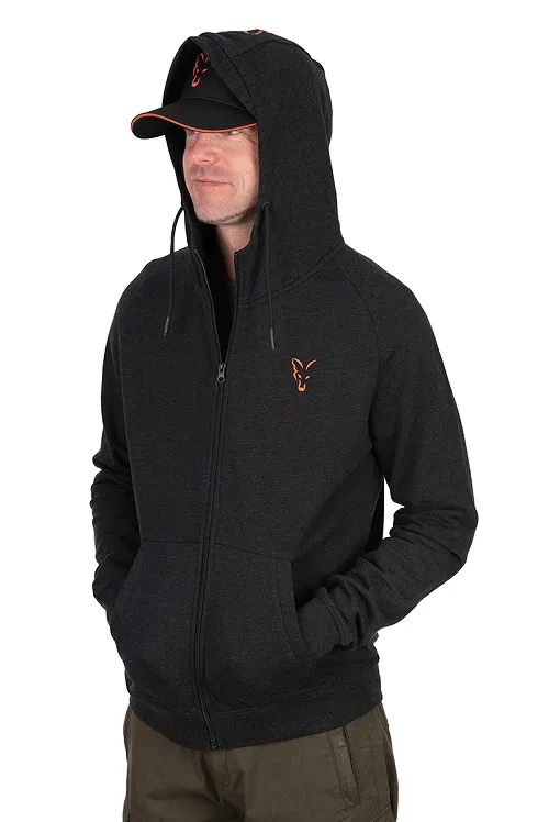 SUDADERA FOX COLLECTION LW HOODY NEGRA/NARANJA - Imagen 4