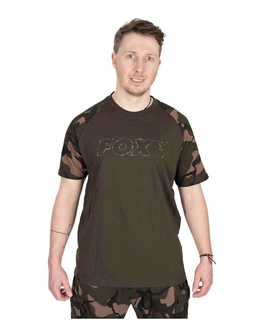 CAMISETA FOX OUTLINE PRINT KAKI - Imagen 2