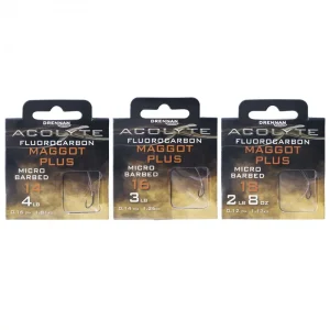 ANZUELOS MONTADOS ACOLYTE FLUOROCARBON MAGGOT PLUS