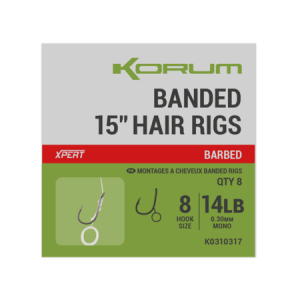 ANZUELOS KORUM BANDED HAIR RIGS