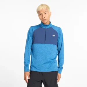 Athletics Heat Grid 1/2 Zip Hombre Forro Trail Running New Balance