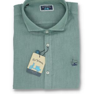 Camisa La Vespita Lino Verde 6205