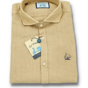 Camisa La Vespita Lino Camel 6205