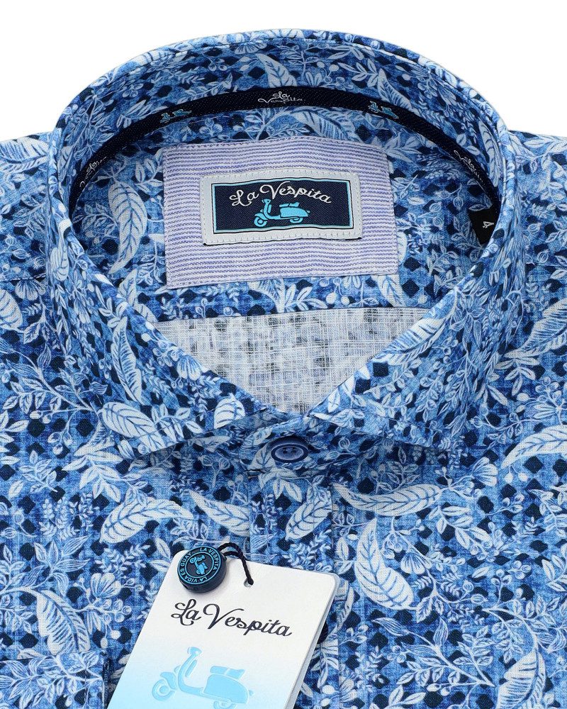 Camisa La Vespita Hojas 6206 - Imagen 3