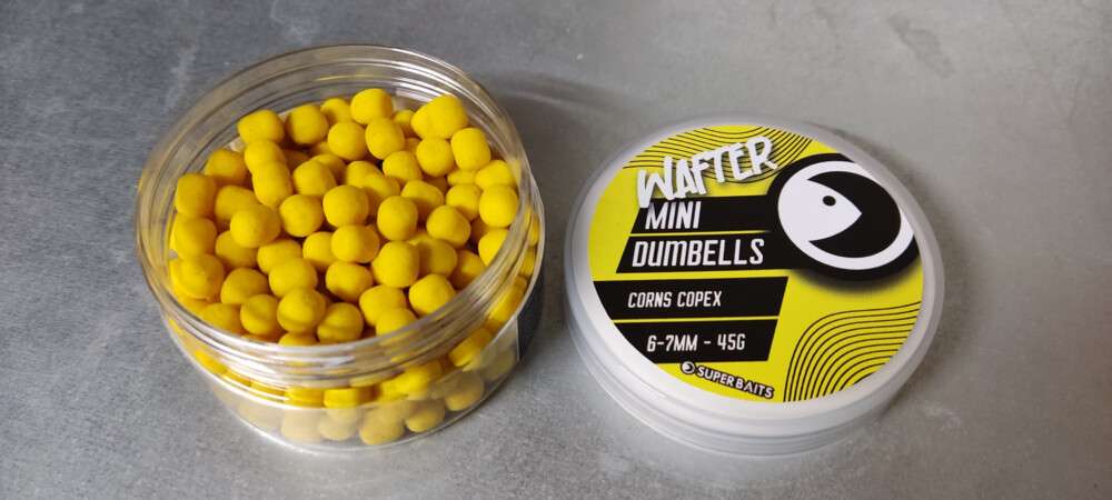 MINI HOOK BAITS CORN SCOPEX WAFTER SUPERBAITS