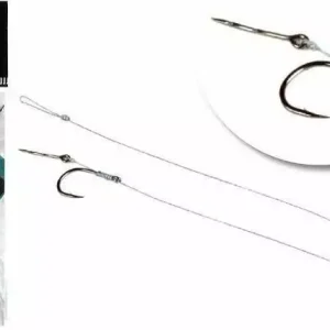 ANZUELO MONTADO CON BAYONETA Y TRENZADO 8CM